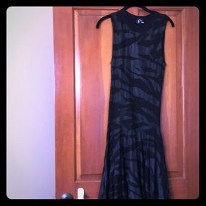 Alexander McQueen black knit dress